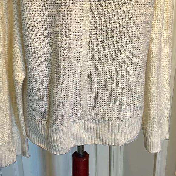 Paper Denim & Cloth ivory cream 100% Merino sweater NWOT Size Medium - Picture 7 of 9